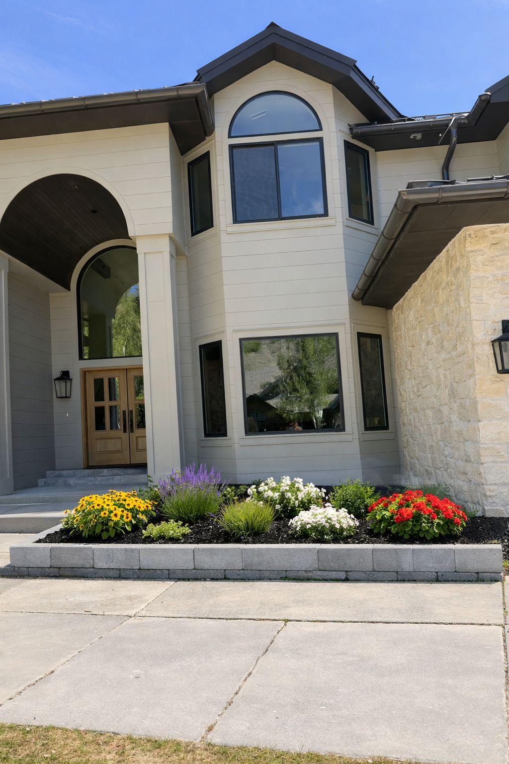 Completed landscaping project by Green Scene